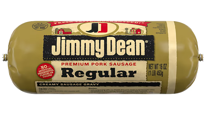 Jimmy Dean Regular pork sausage